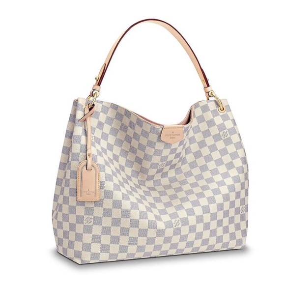 Louis Vuitton Handbags - Louis Vuitton Graceful MM Azur leather bag purse